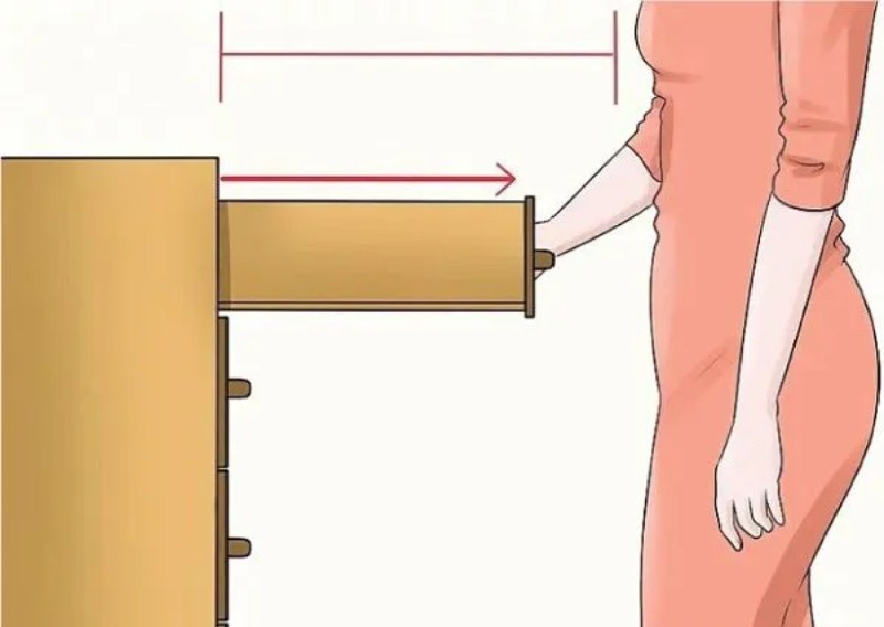 Cách tháo ngăn kéo tủ