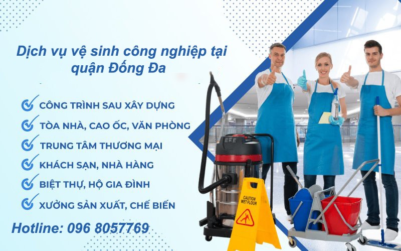 Dịch vụ vệ sinh công nghiệp tại quận Đống Đa