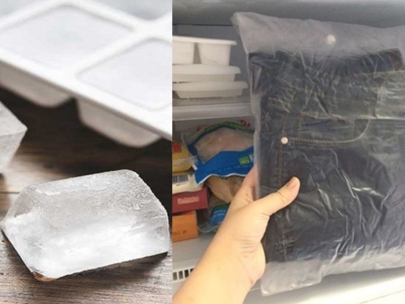 Cách tẩy keo nến trên quần áo bằng ngăn đá tủ lạnh